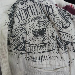 burnside sub culture vintage shirt white XL Men